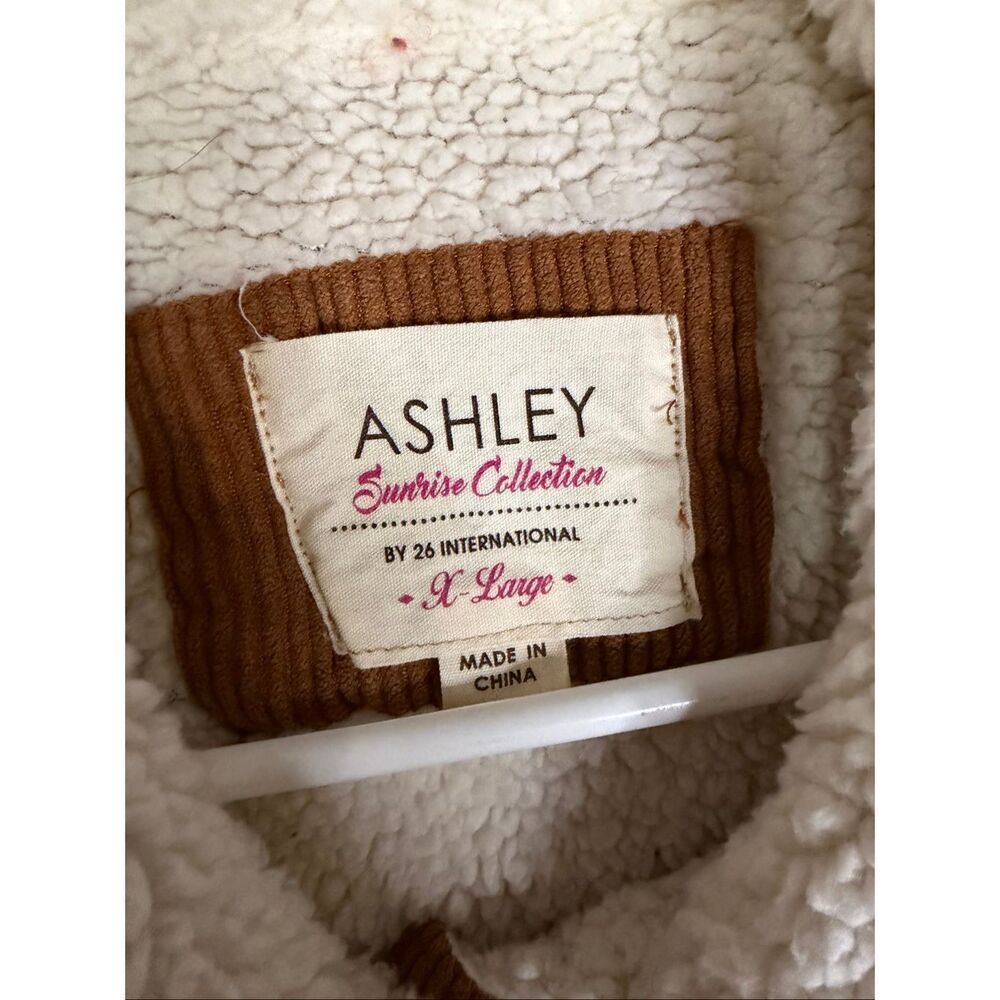 Ashely Sunrise Collection 26 International Brown Corduroy Lined Jacket XL - Picture 4 of 6